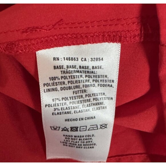 Share Anthropologie Mare Mare Textured Embroidered Mini Dress Red Long Sleeve XS - Picture 9 of 10